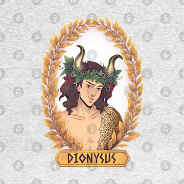 Dionysus Olympian God Greek Mythology by Tati Seol